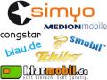 Logos verschiedener Mobilfunk-Discounter