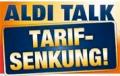 Screenshot der Aldi-Homepage zur ALDI-Talk Tarifsenkung