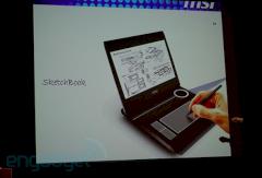 MSI Sketchbook Convertible Tablet Netbook Computex