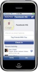 Facebook Places auf dem iPhone