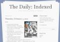 The Daily Indexed bietet die Artikel der iPad-Zeitung zum freien Lesen im Internet an.
