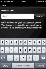 Podcasts lassen sich manuell hinlegen