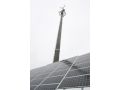 Neuer E-Plus-Sendemast wird unter anderem per Solarstrom versorgt.