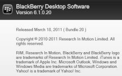 Blackberry Desktop Manager 6.1