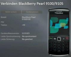 Datensicherung mit dem Blackberry