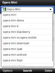 Mobil-Browser von Opera vervollstndigen Suchanfragen