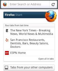Firefox 6 beta fr Android