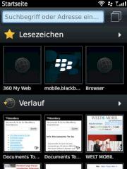 Webkit-Browser des Blackberry Torch 9810