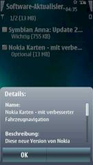 Version 3.08 von Nokias Navigations-Software in finaler Version