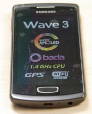 Neues Bada-Handy Samsung Wave 3
