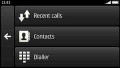Anruf-Modus bei Nokia Car Mode