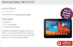 Vodafone verkauft Samsung Galaxy Tab 8.9 LTE