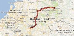 Google Latitude: Standortverlauf am Beispiel einer Bahnfahrt von Berlin nach Frankfurt
