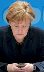 Sie nutzt lieber SMS: Bundeskanzlerin Angela Merkel