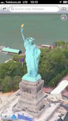 Neu in Apple Maps: Die Freiheitsstatue in New York