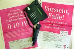 Kampf um Telefonkunden vor 13 Jahren: MobilCom gegen Telekom - hier im Streit um Call-by-Call-Kunden