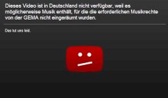 Mit diesem Hinweis sperrt Google in Deutschland viele Videos.