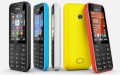 Das Nokia 208 in verschiedenen Farben