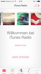 iTunes Radio Startseite