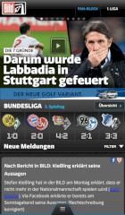 Bundesliga bei BILD auf dem Apple iPhone 5