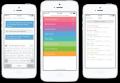 Die Oberflche der IM-App erinnert an das Design des iOS 7