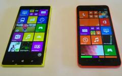 Lumia 1520 (links) und Lumia 1320