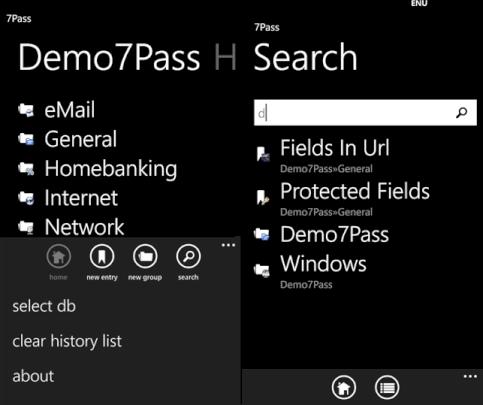KeePass-Anwendung fr Windows Phone.