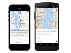Google bringt fr seine App Google-Maps ein Update auf den Markt