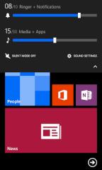 In Windows Phone 8.1 kann die Lautstrke getrennt geregelt werden.