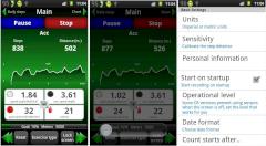 Die App Pedometer 2,0 zhlt nich nur die Kalorien, die Distanz, die (Durchschnitts-)Geschwindigkeit sondern auch die Bewegungszeit.