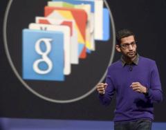 Sundar Pichai prsentiert neue Ideen aus dem Hause Google.