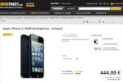 iPhone 5 als Aktionsangebot mit 16 GB fr 399 Euro