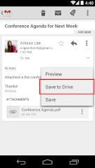 Datei-Anhnge knnen nun direkt gedruckt oder bei Google Drive gespeichert werden