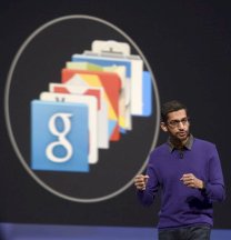 Auf der Google I/O knnte es auch um das Design einiger Google-Dienste gehen. Im Bild: Android-Chef Sundar Pinchai (Archivbild)