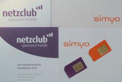 Die SIM-Karten der beiden Gratis-Tarife