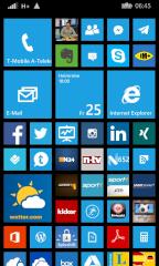 Homescreen des Nokia Lumia 1020 mit Windows Phone 8.1