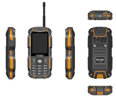 simvalley Mobile Dual-SIM-Outdoor-Handy und Walkie-Talkie XT-980