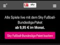 Sky Bundesliga im Mobile-TV