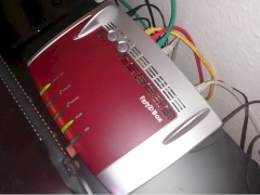 AVM-Router am Telekom-Anschluss angeschlossen und eingerichtet