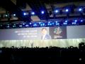 Samsung-CEO BK Yoon spricht auf der CES in Las Vegas.