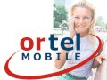 Ortel Mobile Logo und telefonierende Frau