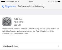 iOS 8.2 verffentlicht