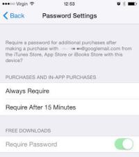 Neue Passwort-Einstellungen fr den AppStore von Apple