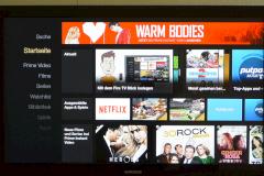 Homescreen des Amazon Fire TV Stick