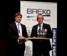 Norbert Westfal, Breko Prsident, im Gesprch mit Dr. Remco ca der Velden, Vorsitzender des Breko-Beirates
