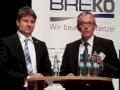 Norbert Westfal, Breko Prsident, im Gesprch mit Dr. Remco ca der Velden, Vorsitzender des Breko-Beirates
