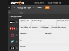 Zattoo Recall: Internet-TV-Anbieter mit Video-on-Demand