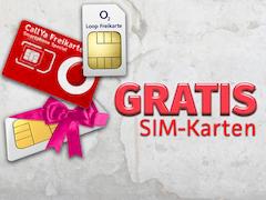 Gratis-SIM-Karten bei allen Netzbetreibern