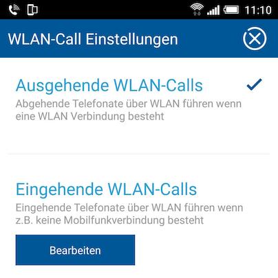 Konfiguration fr WLAN-Calls