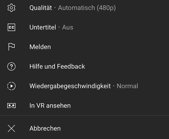 Youtube in VR